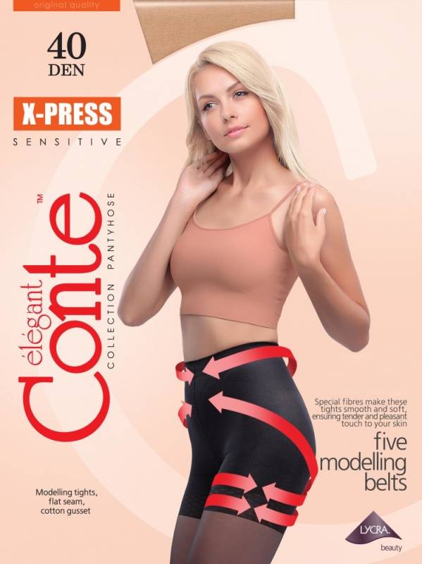 Conte X-Press 40 den sukkahousut natural