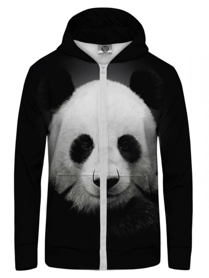 Mr Gugu Panda zip-up hoodie