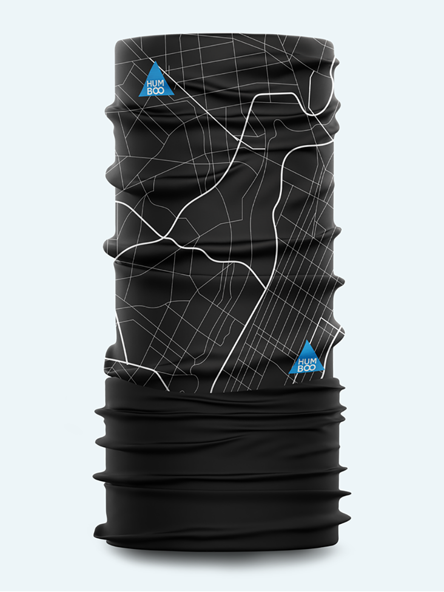 Humboo tuubihuivi fleecellä Street Map scf16 