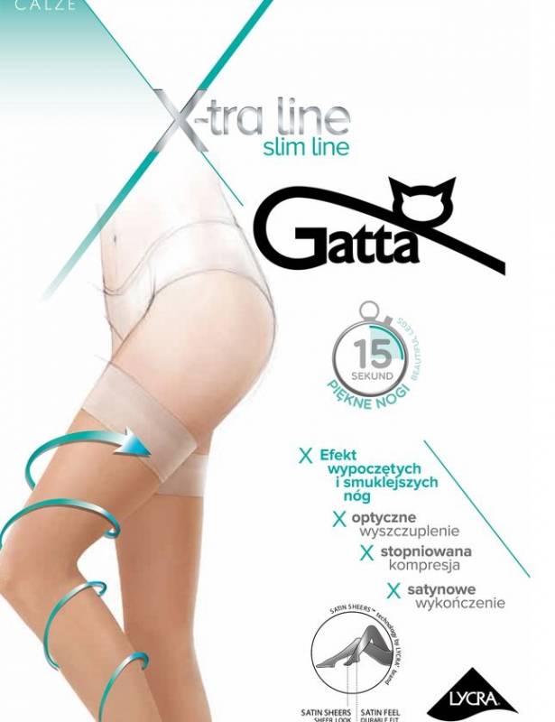 Gatta Slim Line stay-up sukat