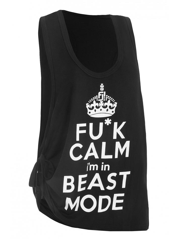 Feel Joy Beast tank top musta