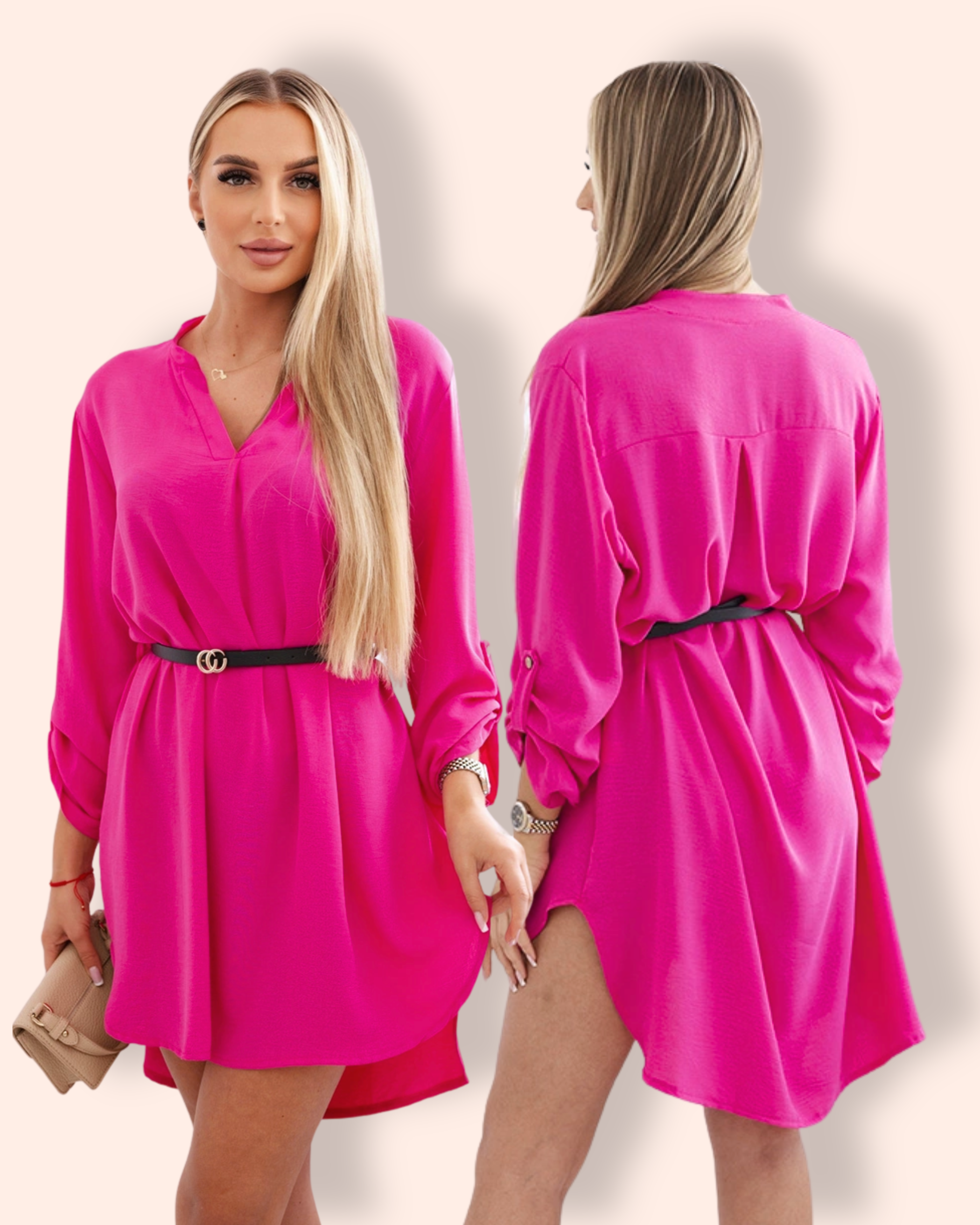 AVA tunikamekko pinkki