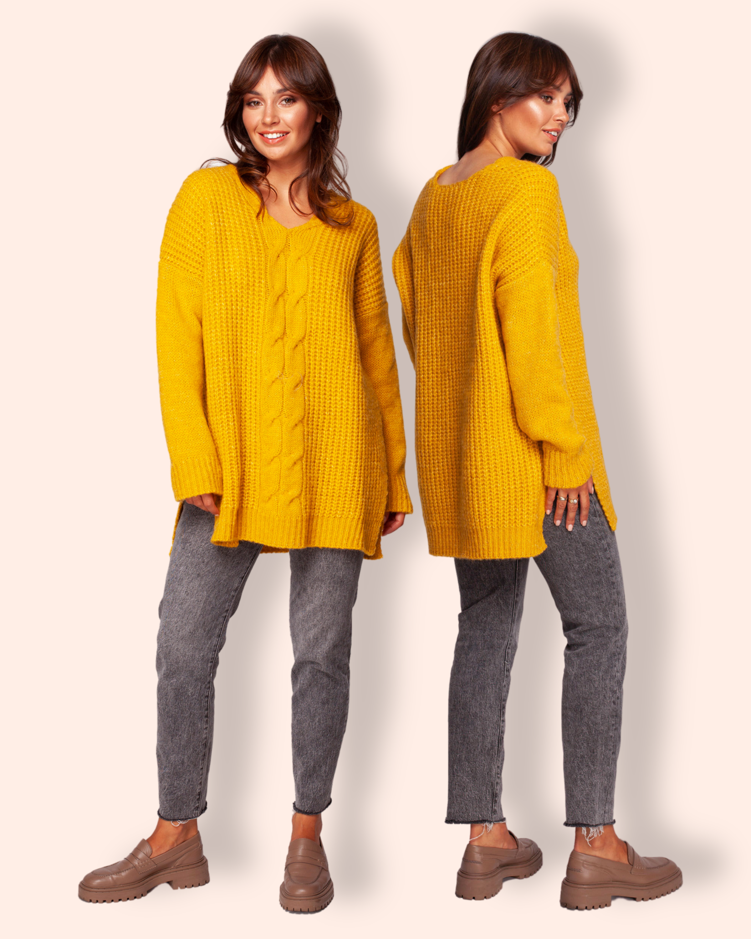Be Knit neuletunika keltainen BK087
