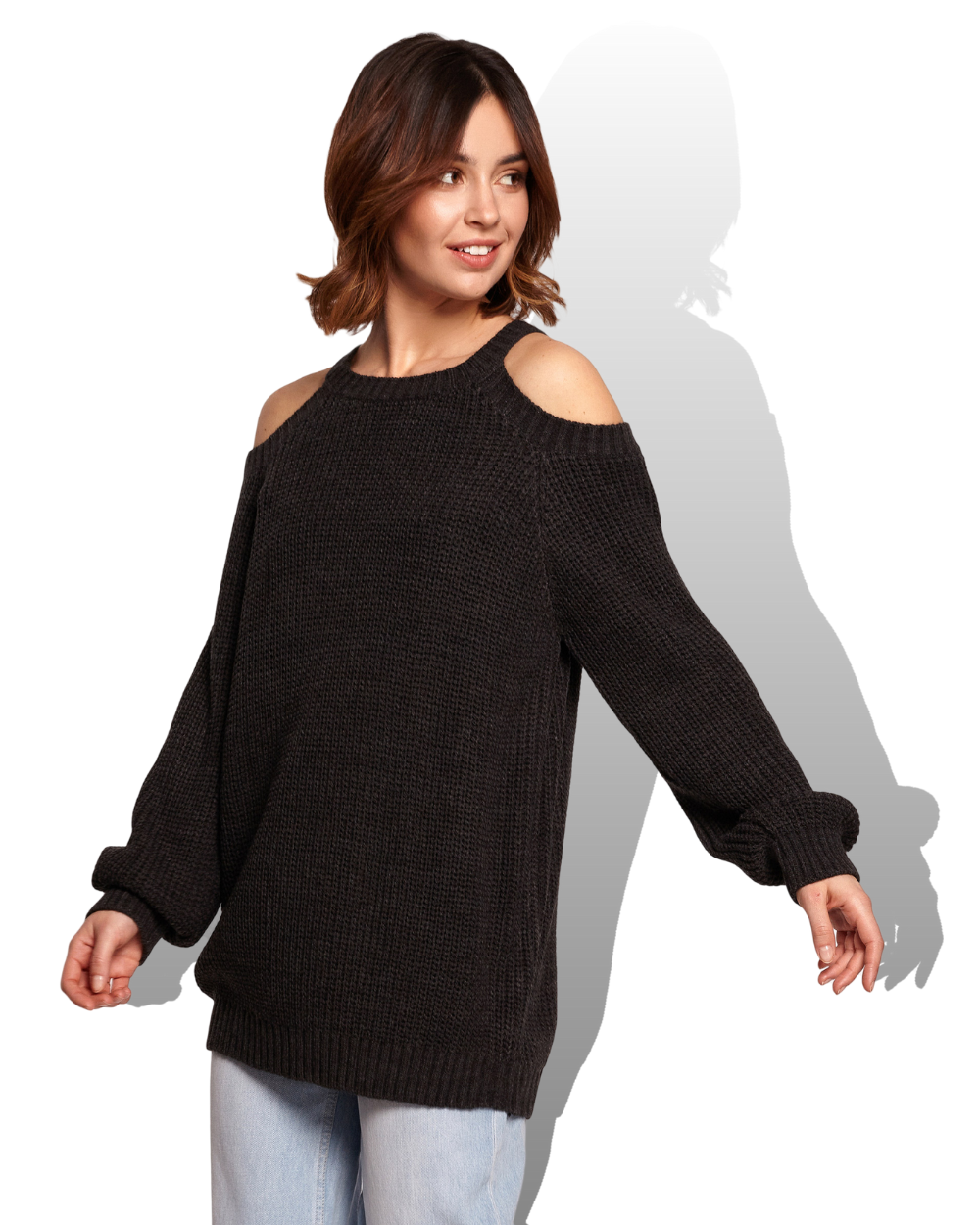 Be Knit neulepusero BK069 tummanharmaa