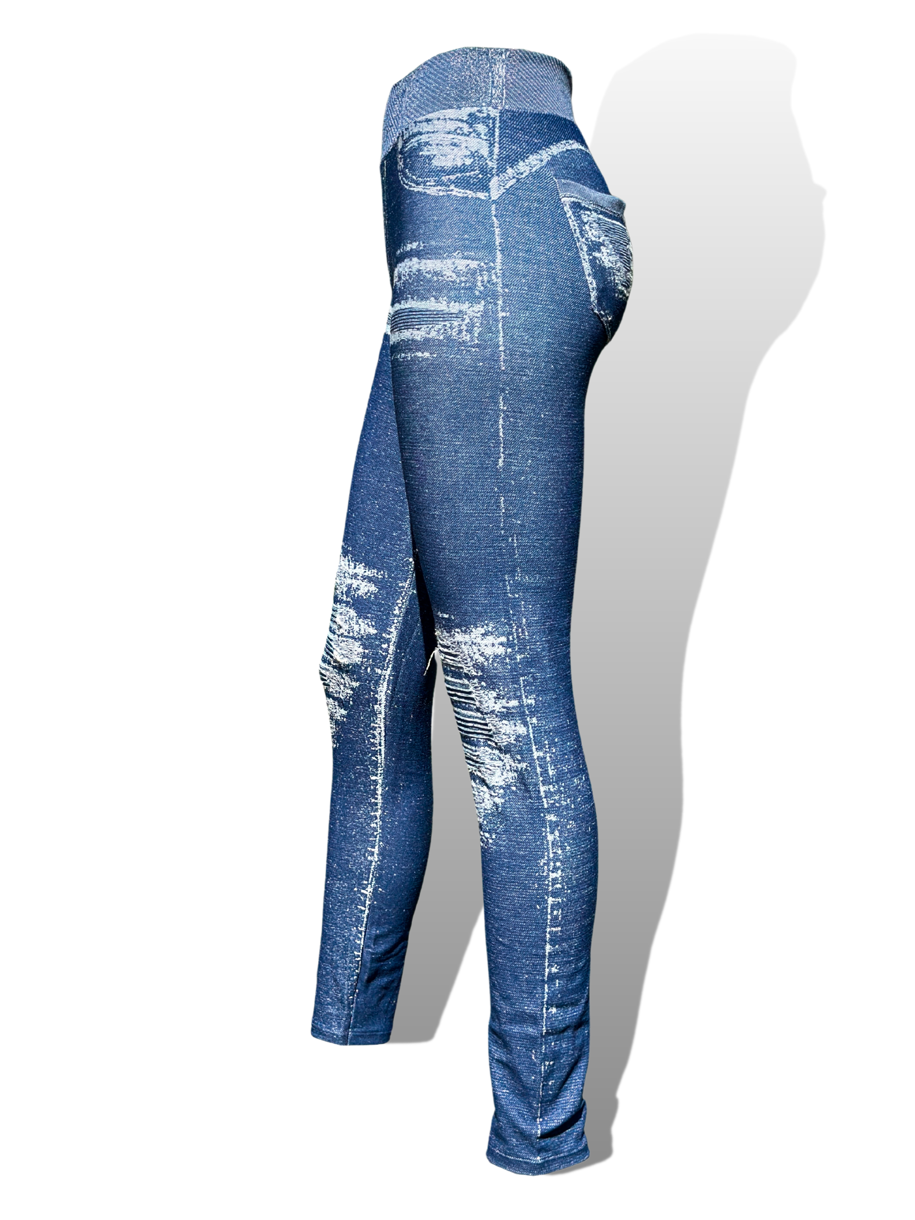 Body Effect Denim look leggingsit sininen