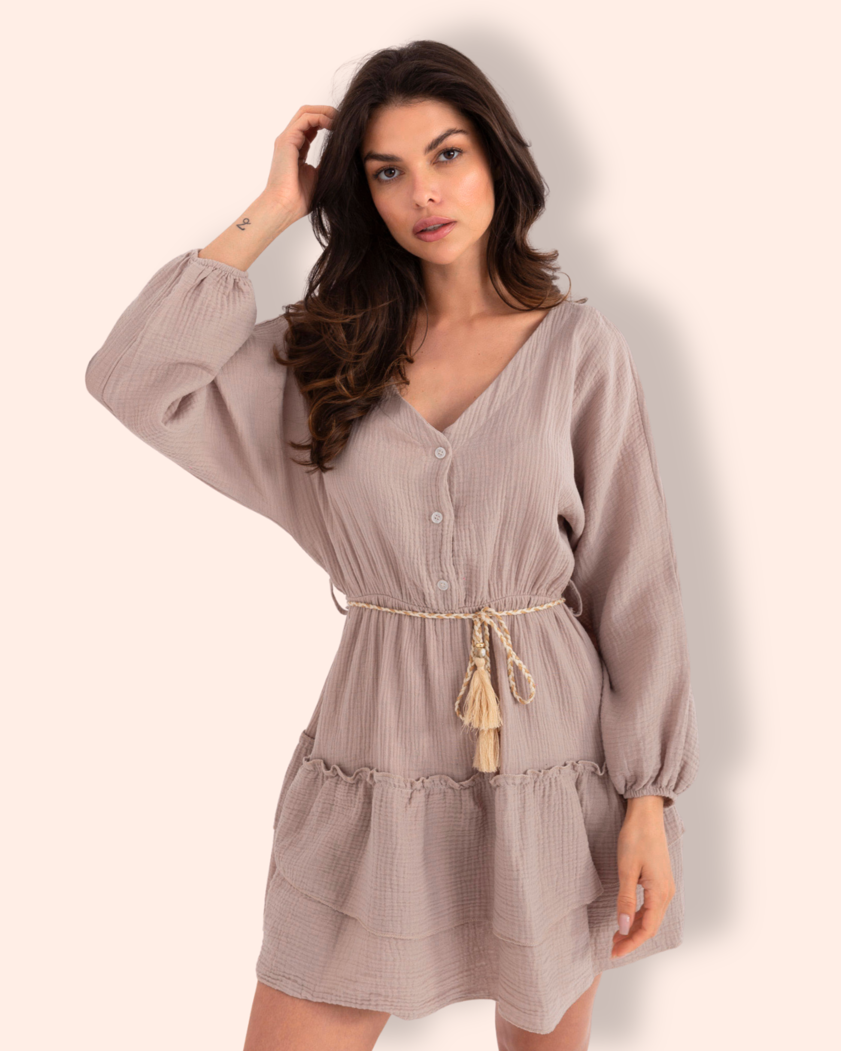 KAISU musliinimekko beige