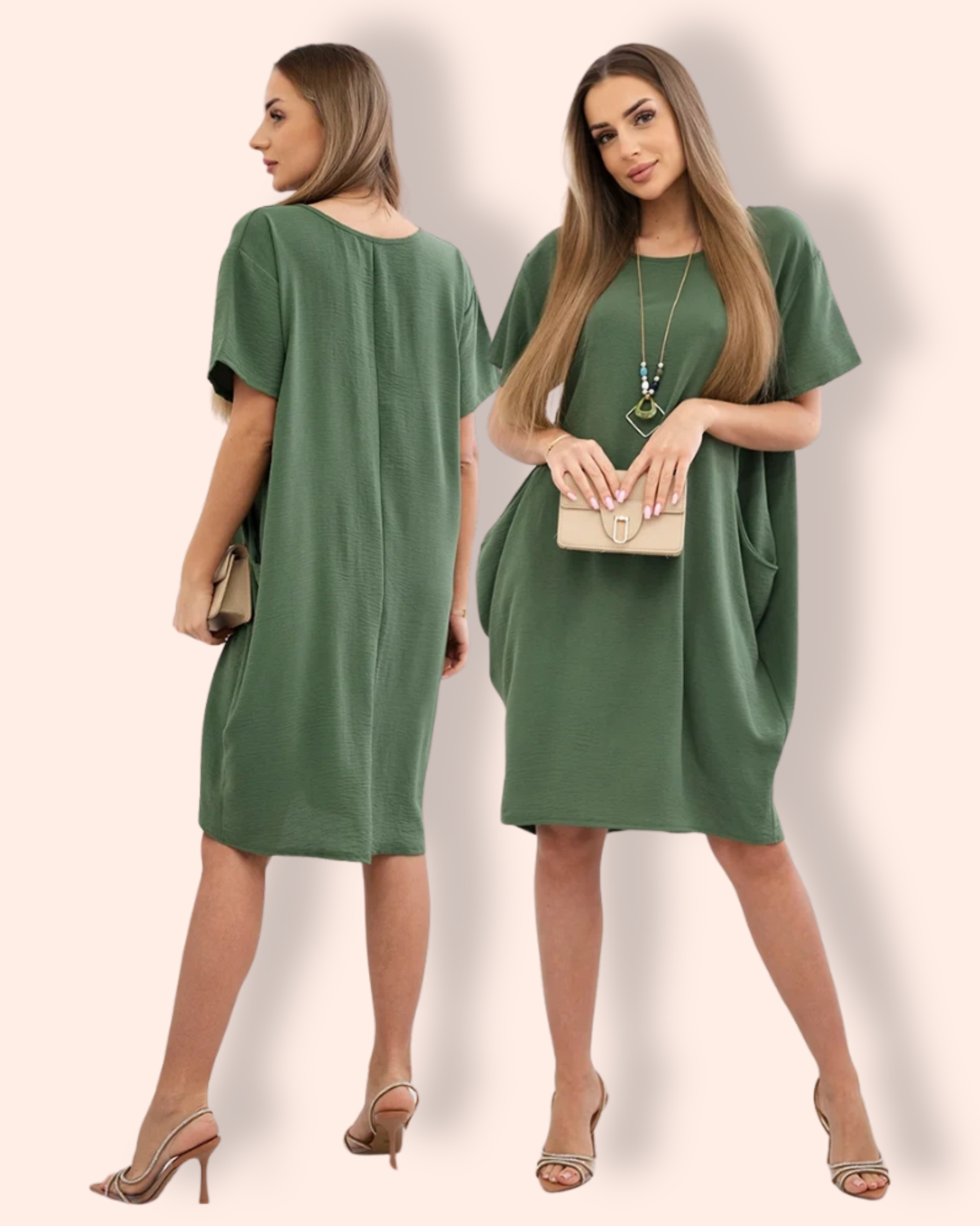 KATRI taskumekko vaalea khaki