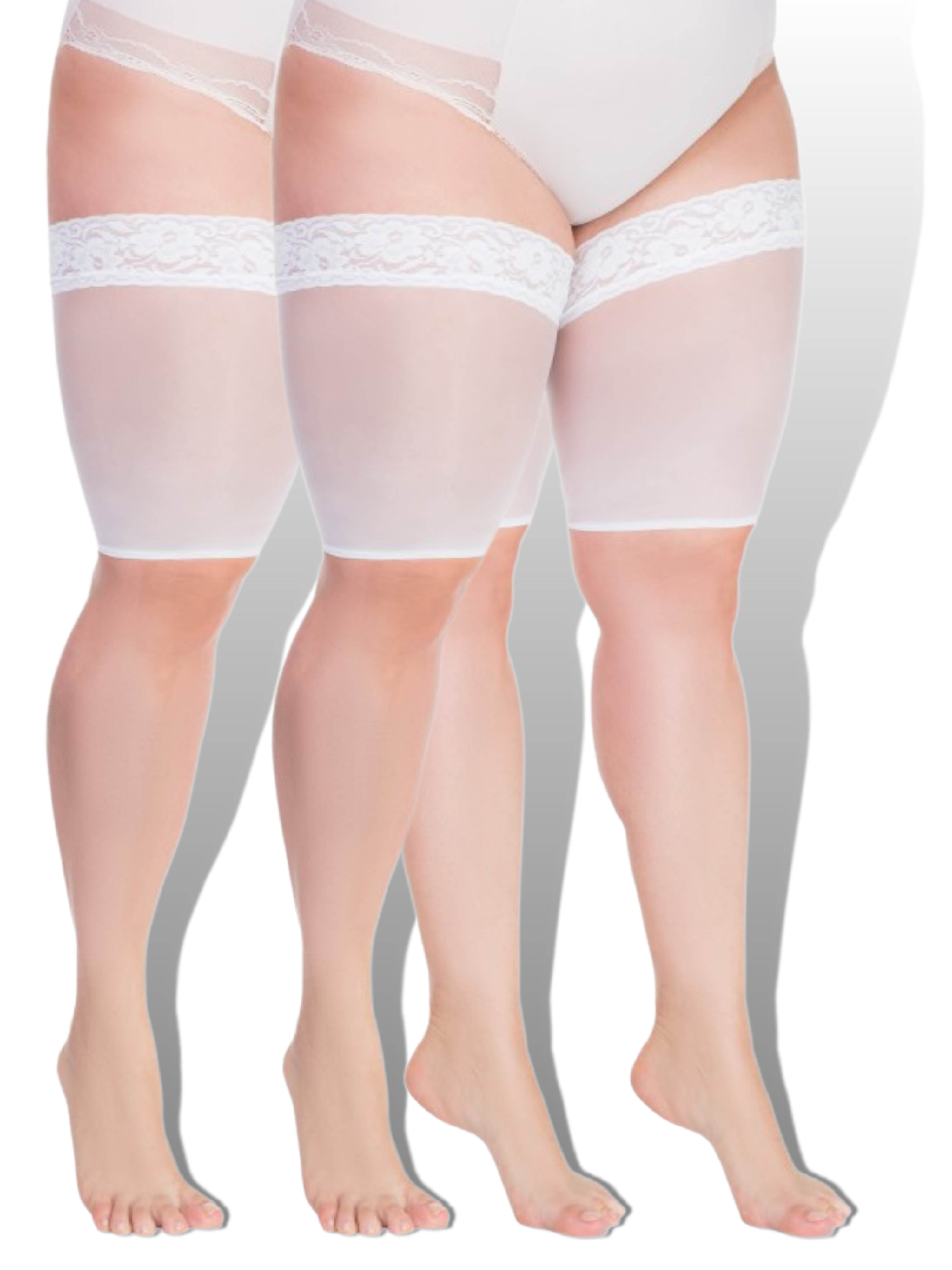 Lida Thigh Protector long valkoinen 2 pack