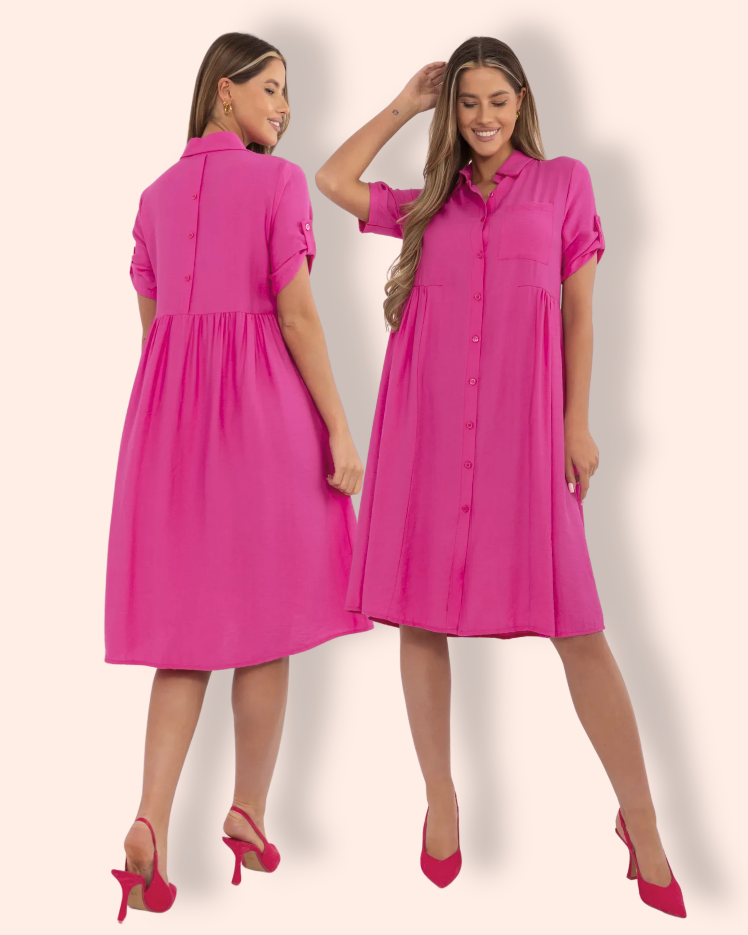 MARI t-paitamekko fuksia