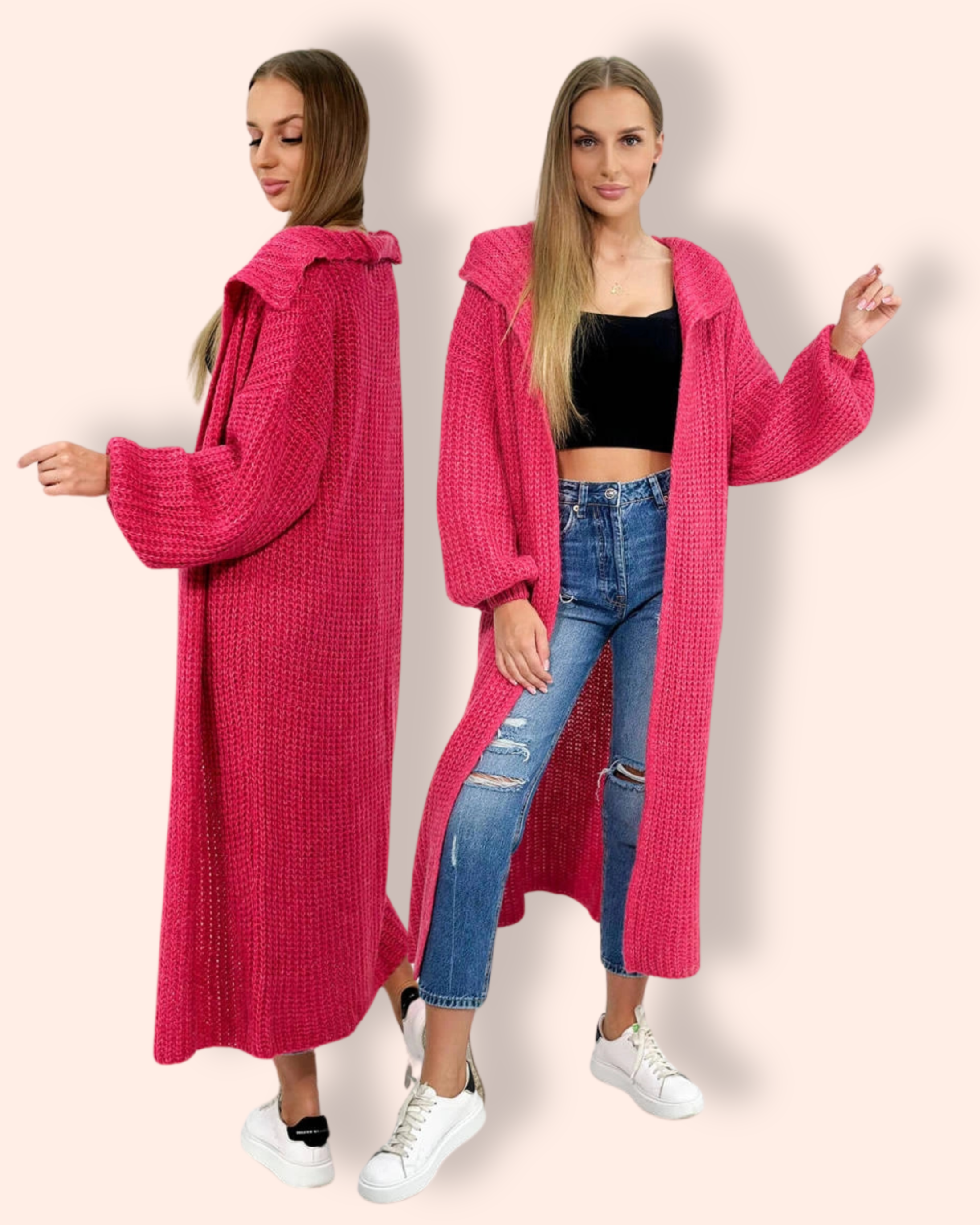 MINNIE neuletakki fuksia