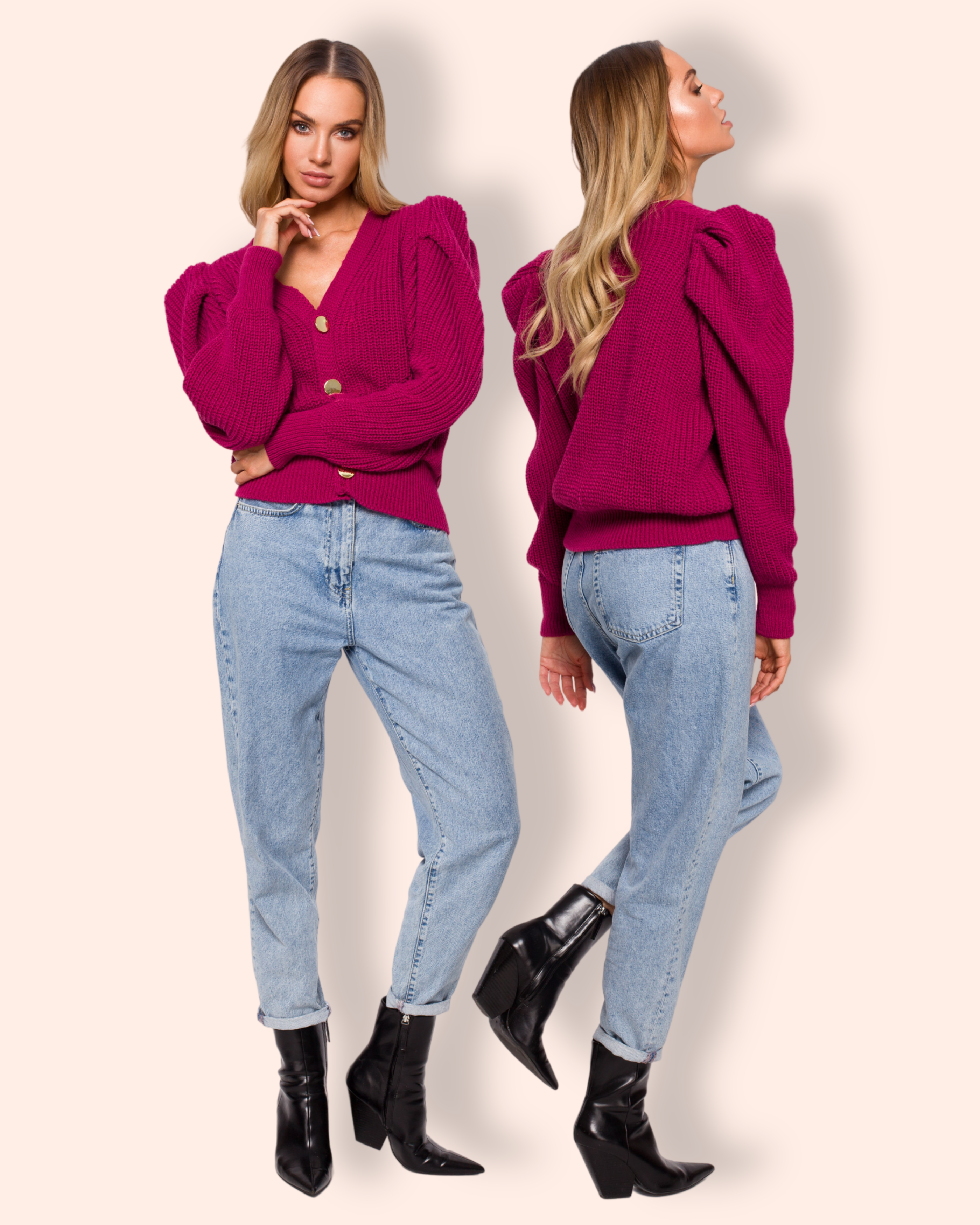 MOE neulepusero fuksia M629