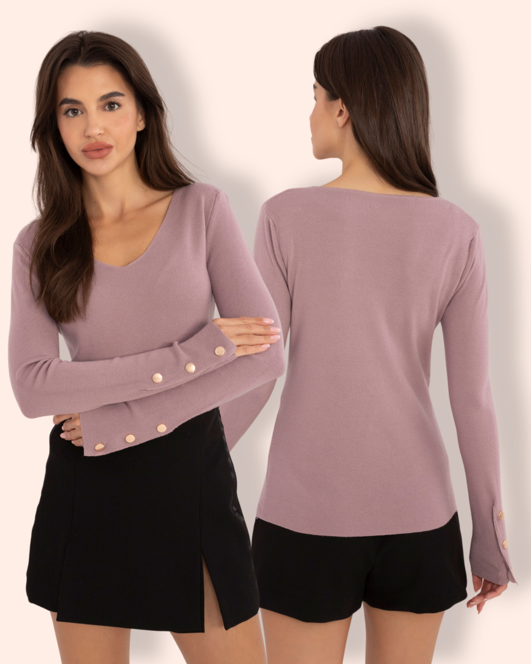 NICOLE viskoosipusero mauve