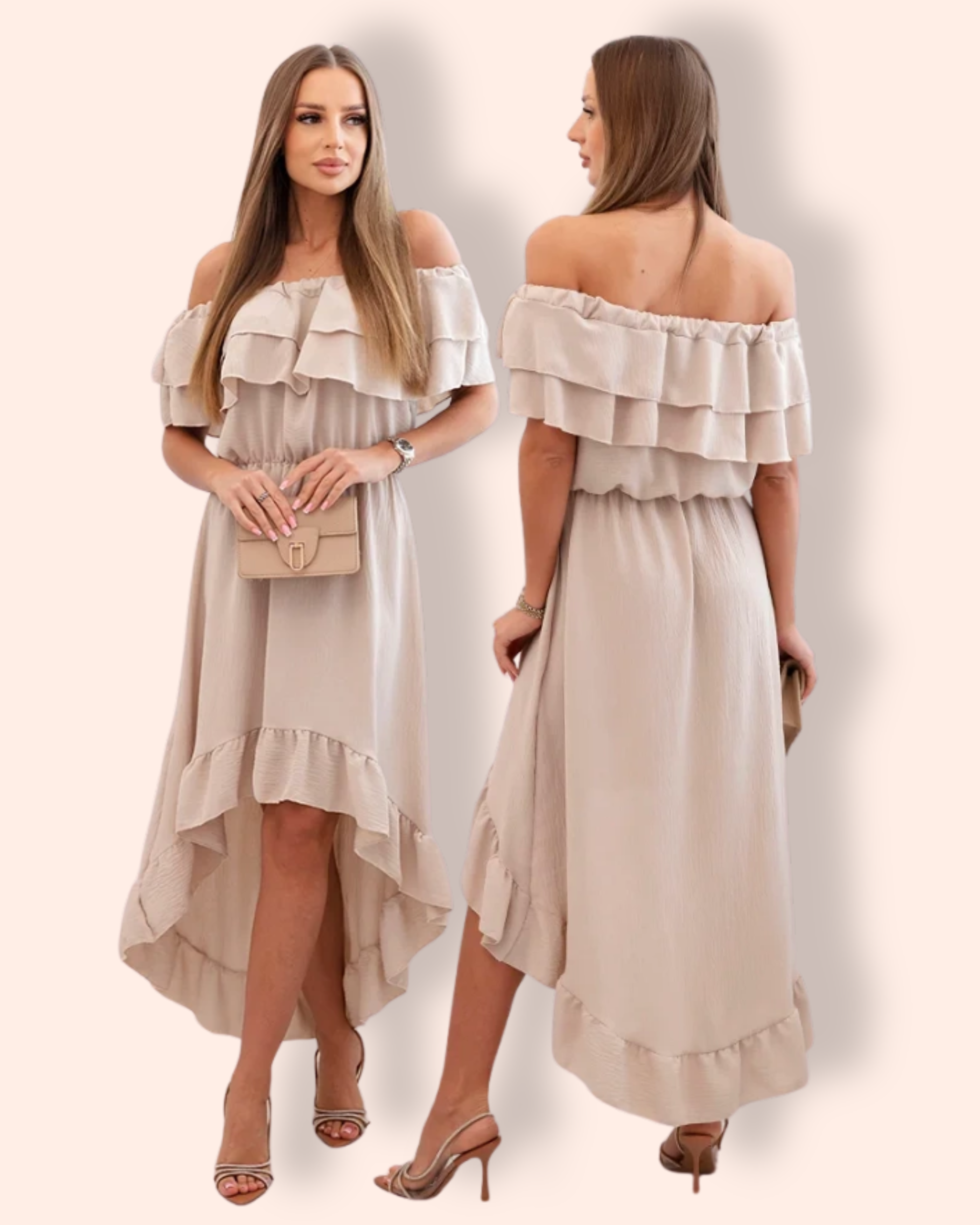 PENELOPE mekko beige