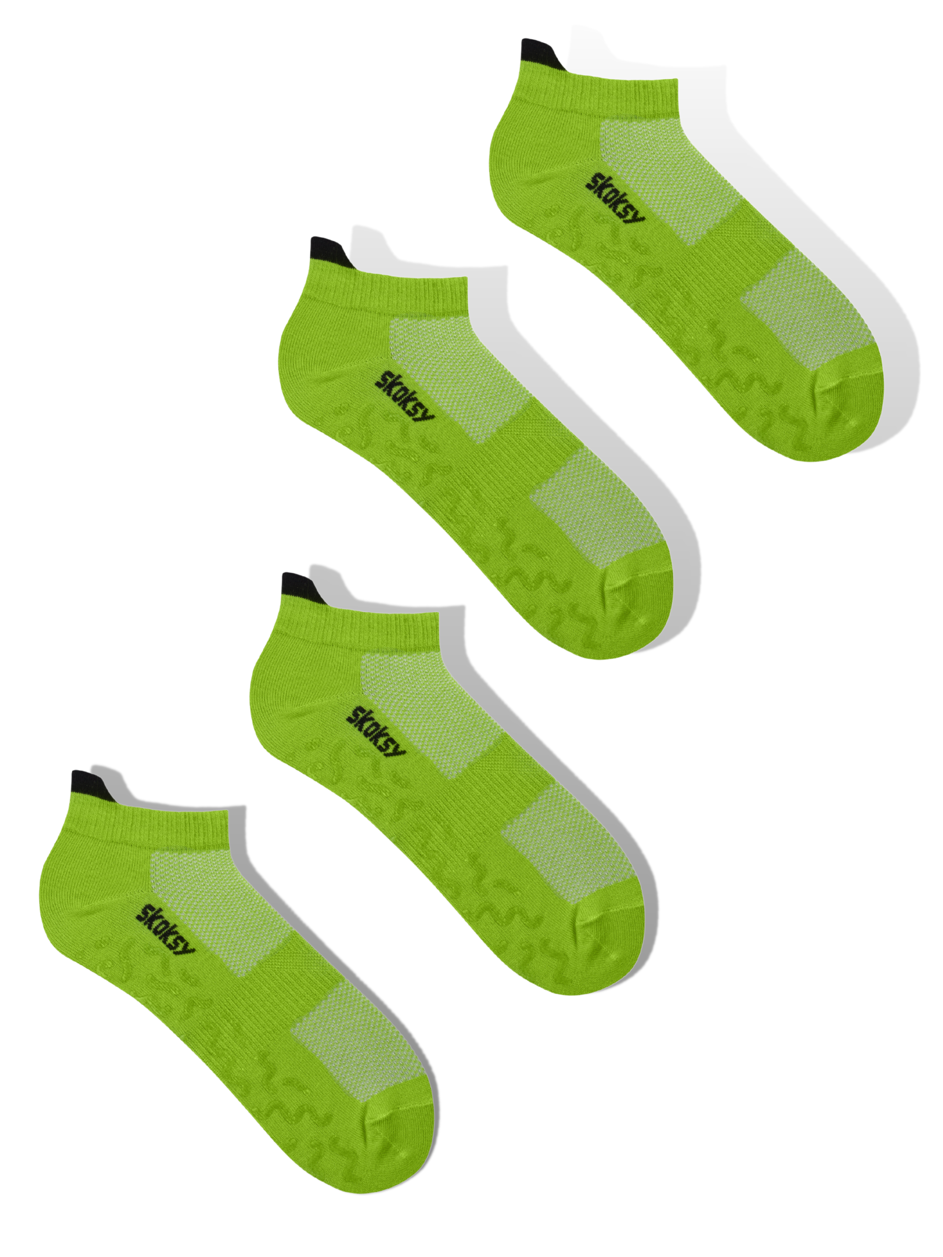 Skoksy liukuestesukat lime 2 pack