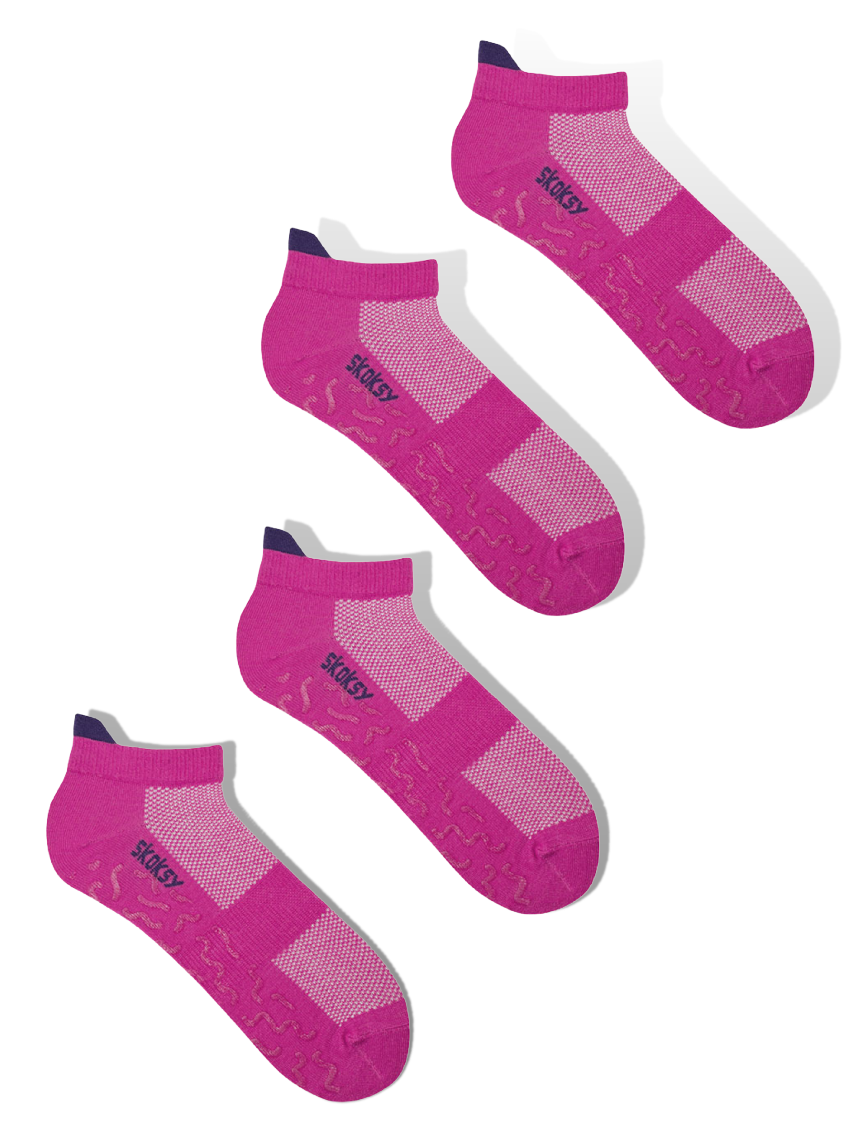 Skoksy liukuestesukat pinkki 2 pack