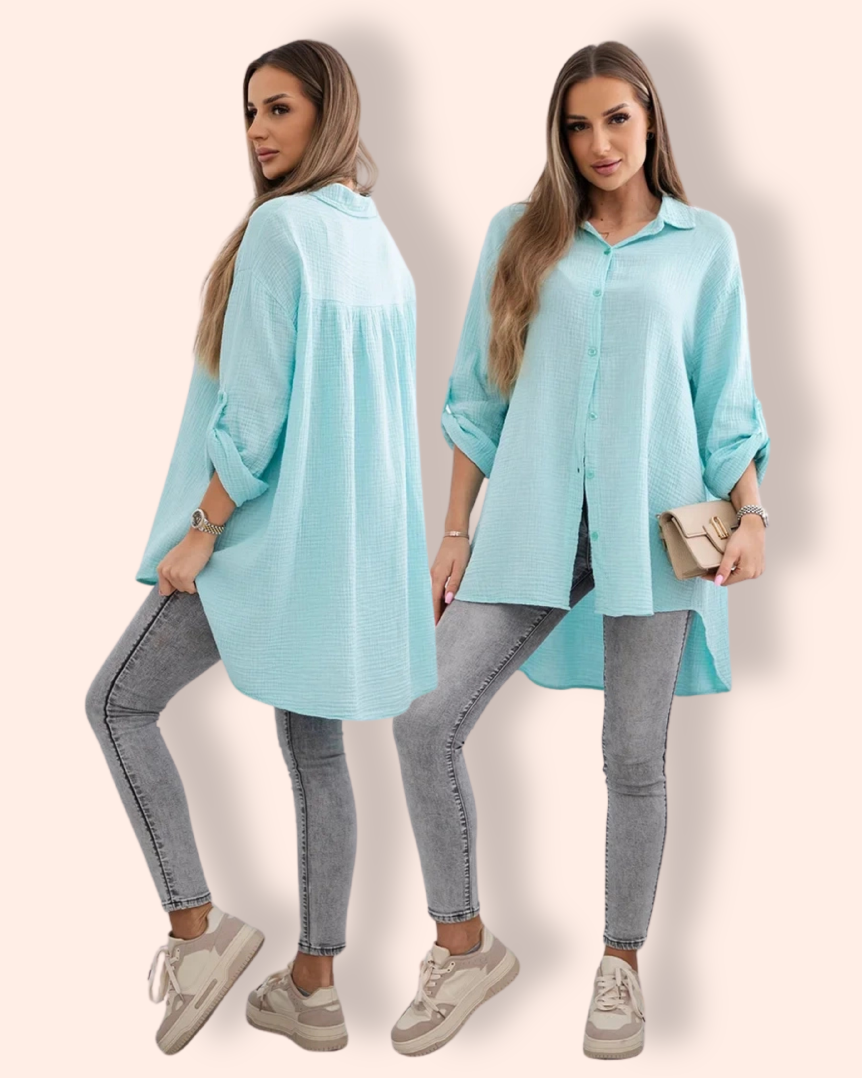 STACY musliinipaita minttu