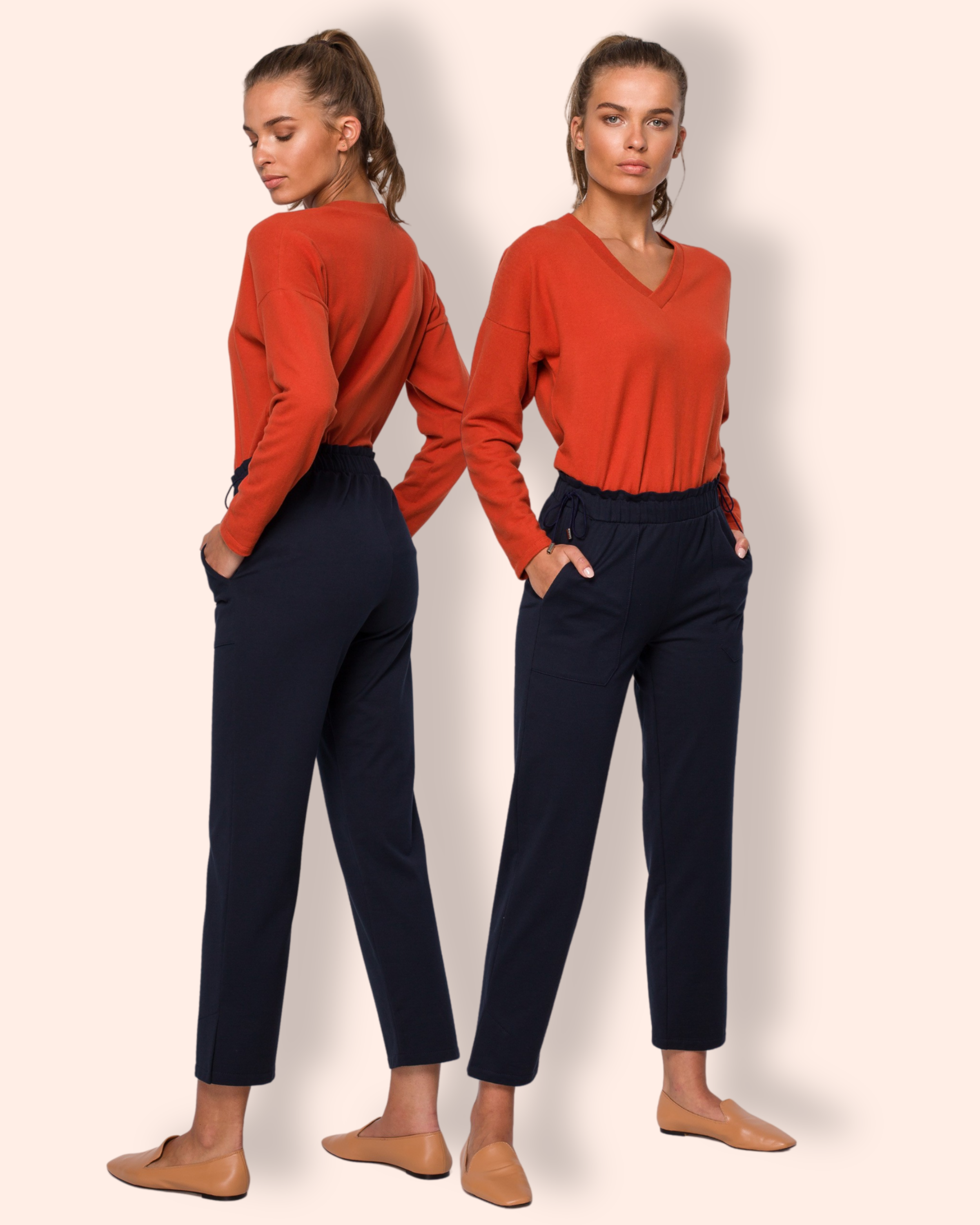 STYLE puuvillahousut sininen S228
