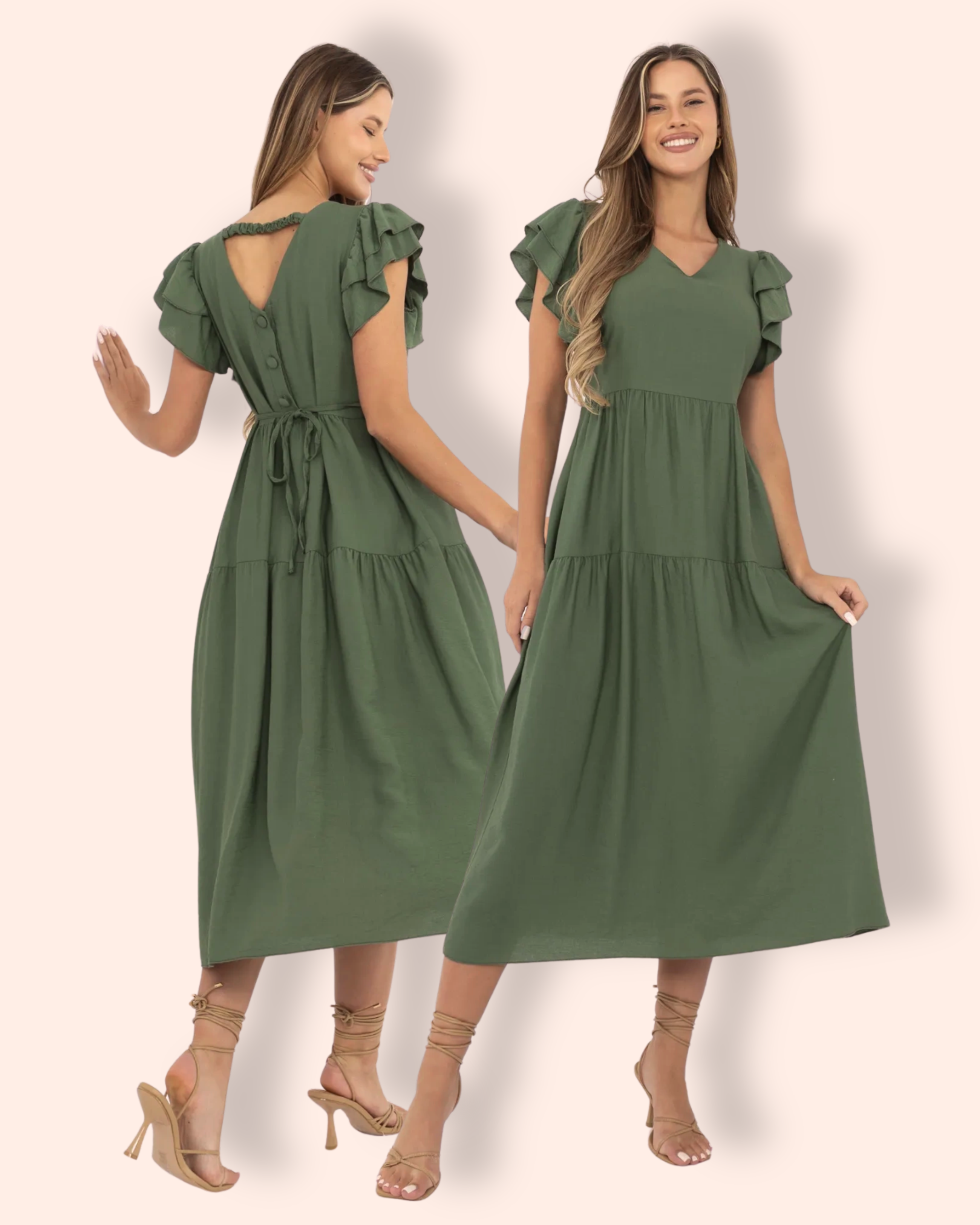 TANJA midimekko khaki