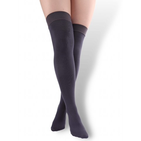 Gatta Over Knee 600 den ylipolvensukat harmaa