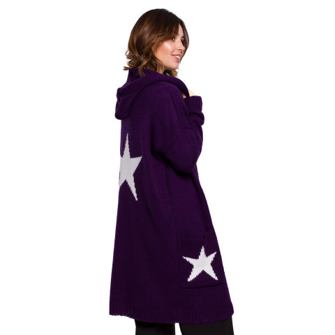 BE tähtineuletakki violetti BK063