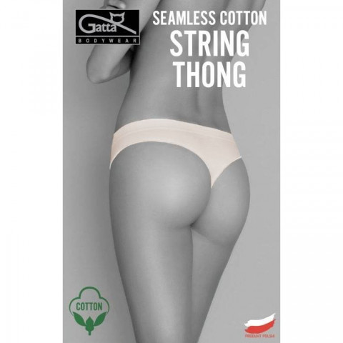 Gatta Seamless Cotton stringit nude