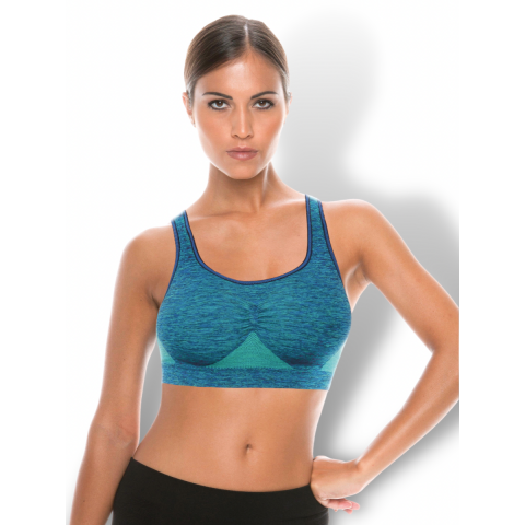 Intimidea Active Fit lyhyt urheilutoppi aqua