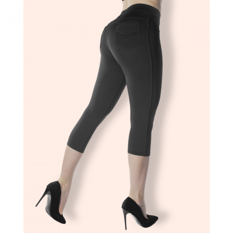 Bas Bleu Sandra mustat caprilegginsit