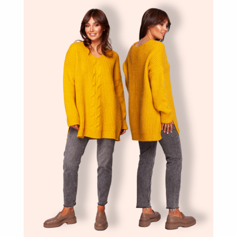Be Knit neuletunika keltainen BK087