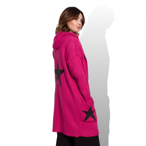 BE tähtineuletakki fuksia BK063
