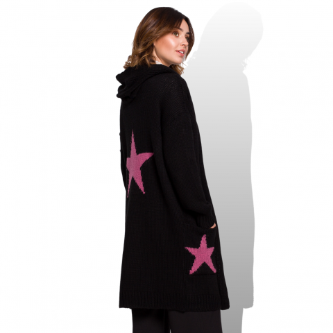 BE tähtineuletakki mustafuksia BK063