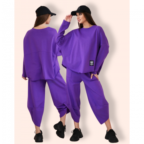 BILLIE paita ja housut violetti