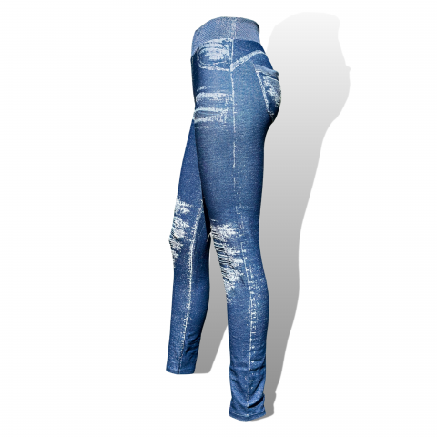 Body Effect Denim look leggingsit sininen