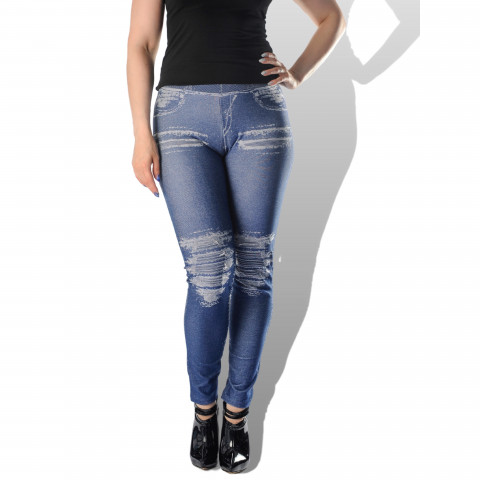 Body Effect Denim look leggingsit sininen
