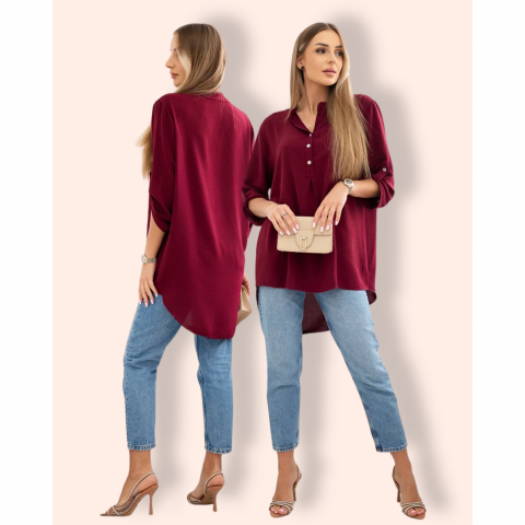 INNA loosefit paita burgundy