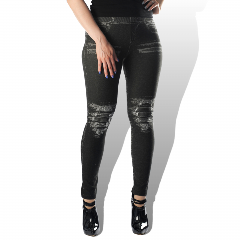 Body Effect Denim look leggingsit harmaa