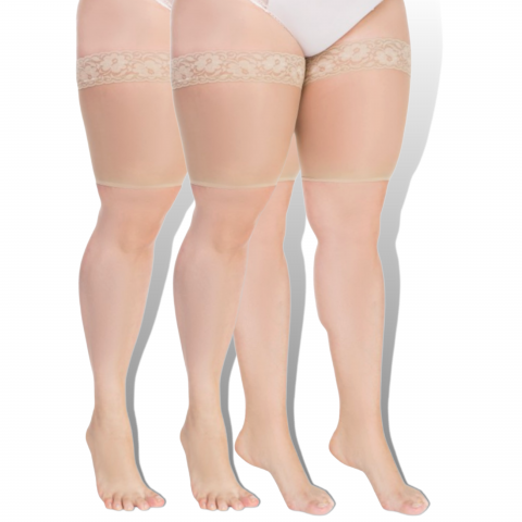 Lida Thigh Protector long vaalea beige 2 pack