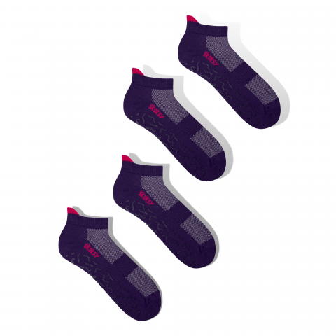 Skoksy liukuestesukat violetti 2 pack