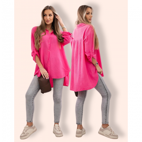 STACY musliinipaita fuksia