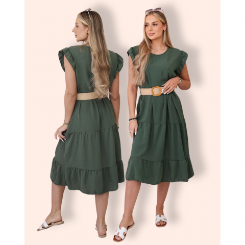 WILLOW mekko vyöllä khaki
