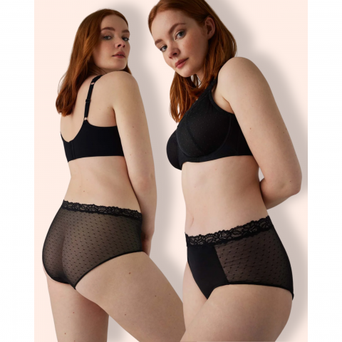 YM High Waist Plumetti alushousut