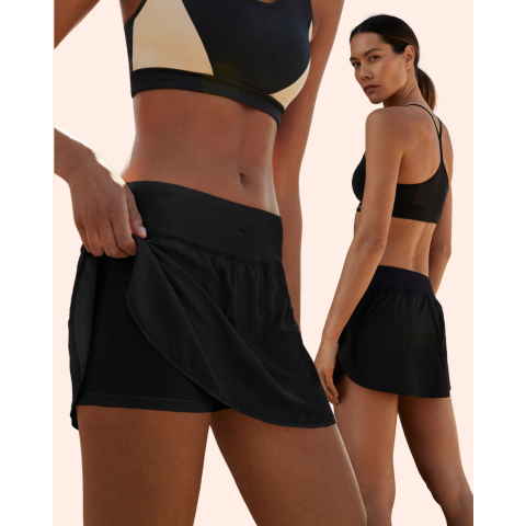 YM Skort 2-in-1 shortsihame musta