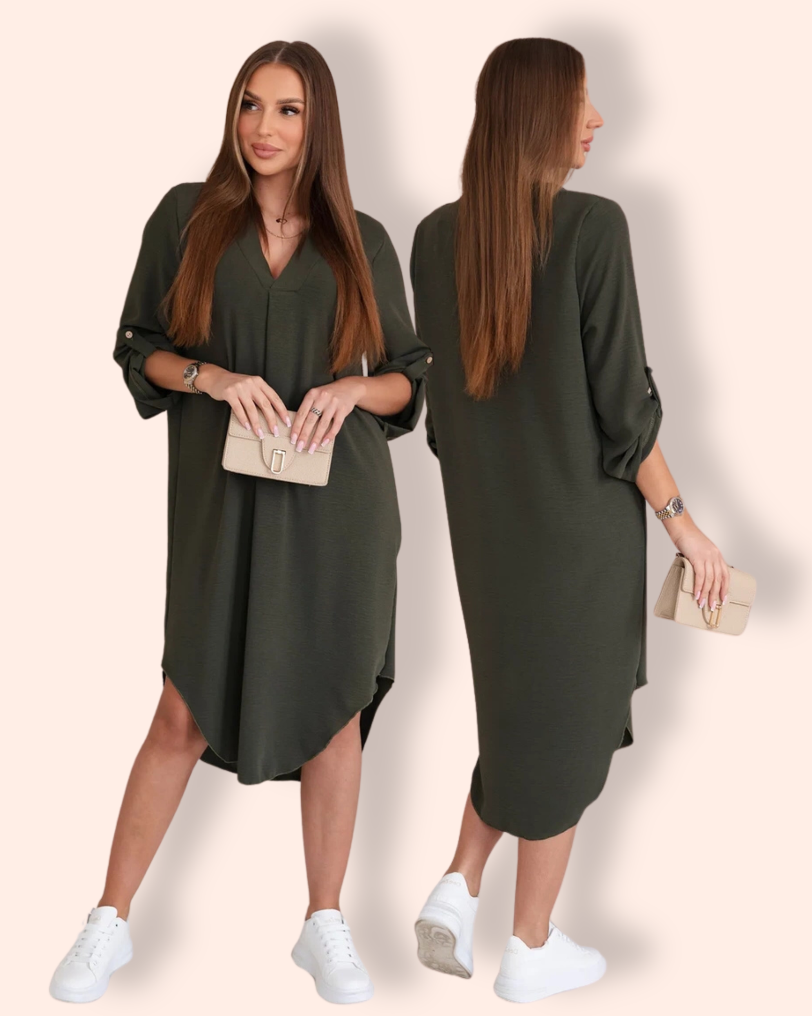 VIVIAN tunikamekko khaki